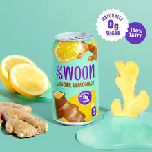 Load image into Gallery viewer, SWOON Sugar Free Lemonade, Ginger, 12oz (Pack of 12)