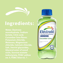 Load image into Gallery viewer, Electrolit Electrolyte Hydration Beverage, Cucumber Lime, 21oz (Pack of 12)