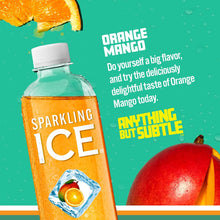 Load image into Gallery viewer, Sparkling Ice Flavored Sparkling Water, Orange Mango, 17 oz (Pack of 12)