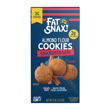 Load image into Gallery viewer, Fat Snax Almond Flour Cookies, Snickerdoodle, 5oz (Pack of 6)