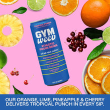 Load image into Gallery viewer, GYM WEED Athletic Focus Drink, Tropical Punch, 12oz (Pack of 12)