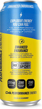 Load image into Gallery viewer, Cellucor C4 Performance Zero Sugar Energy Drink, Jolly Rancher Blue Raspberry, 16 FL oz (Pack of 12)