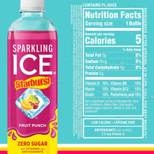 Load image into Gallery viewer, Sparkling Ice Naturally Flavored Sparkling Water, Red Pack Starburst 4 Flavor Variety, 17 oz (Pack of 12)