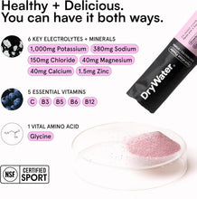 Load image into Gallery viewer, DryWater Electrolyte Powder Packets, Mixed Berry, 0.39oz (Pack of 12)