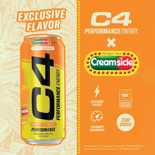 Load image into Gallery viewer, Cellucor C4 Performance Zero Sugar Energy Drink, Orange Creamsicle, 16oz (Pack of 12)
