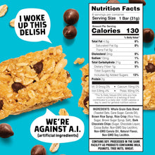 Load image into Gallery viewer, Junkless Chewy Granola Bars, Chocolate Chip, 1.1 oz (Pack of 4)