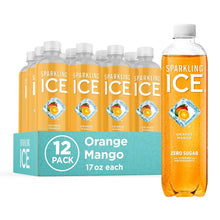 Load image into Gallery viewer, Sparkling Ice Flavored Sparkling Water, Orange Mango, 17 oz (Pack of 12)