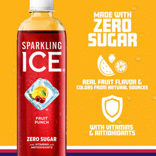 Load image into Gallery viewer, Sparkling Ice Flavored Sparkling Water, Fruit Punch, 17 oz (Pack of 12)