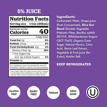 Load image into Gallery viewer, Slice Prebiotic & Probiotic Soda Pop, Grape, 12oz (Pack of 12)