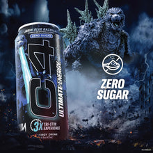 Load image into Gallery viewer, C4 Ultimate Sugar-Free Energy Drink, Sour Blue Razzilla, 16oz (Pack of 12)