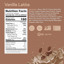 Load image into Gallery viewer, OWYN Non-Dairy Coffee Shake 20g Protein, Double Shot Vanilla Latte, 12oz (Pack of 12)
