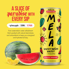 Load image into Gallery viewer, Mela Watermelon Water, Pineapple, 330ml / 11.15 oz (Pack of 12)