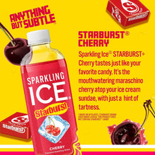 Load image into Gallery viewer, Sparkling ICE Flavored Sparkling Water, Starburst Cherry, 17oz (Pack of 12)