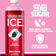 Load image into Gallery viewer, Sparkling Ice Flavored Sparkling Water, Black Raspberry, 17 oz (Pack of 12)