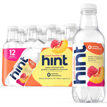 Load image into Gallery viewer, Hint Fruit-Infused Water, Peach Raspberry, 16oz (Pack of 12)
