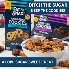 Load image into Gallery viewer, Fat Snax Almond Flour Cookies, Chocolate Chip, 5oz (Pack of 6)