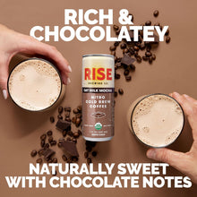 Load image into Gallery viewer, RISE Brewing Co. Nitro Cold Brew Coffee, Mocha Latte, 7 fl. oz. Cans (Pack of 12)