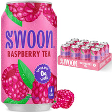 Load image into Gallery viewer, SWOON Sugar Free Iced Tea, Raspberry Tea, 12oz (Pack of 12)