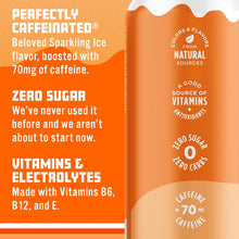 Load image into Gallery viewer, Sparkling ICE Sparkling Water with Caffeine, Orange Cream, 16oz Cans (Pack Of 12)