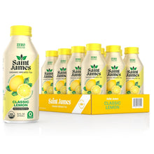 Load image into Gallery viewer, Saint James Organic Brewed Iced Tea, Classic Lemon, 16oz (Pack of 12)