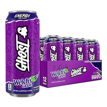 Load image into Gallery viewer, Ghost Energy Drink, Welch's Grape, 16oz (Pack of 12)