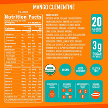 Load image into Gallery viewer, ROAR Complete Hydration Organic Drink, Mango Clementine, 18 oz (Pack of 12)
