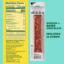 Load image into Gallery viewer, Solely Organic Fruit Jerky, Banana & Dark Chocolate, 0.8oz (Pack of 12)