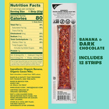 Load image into Gallery viewer, Solely Organic Fruit Jerky, Banana & Dark Chocolate, 0.8oz (Pack of 12)