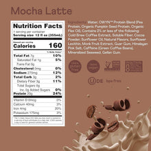 Load image into Gallery viewer, OWYN Non-Dairy Coffee Shake 20g Protein, Double Shot Mocha Latte, 12oz (Pack of 12)