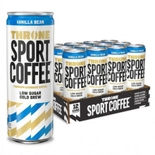 Load image into Gallery viewer, Throne Sport Cold Brew Coffee, Vanilla Bean, 11oz (Pack of 12)
