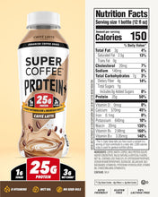 Load image into Gallery viewer, Super Coffee PROTEIN + Caffe Latte, 12oz (Pack of 12)