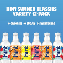 Load image into Gallery viewer, Hint Fruit-Infused Water, 4 Flavor Summer Classic Variety, 16oz (Pack of 12)
