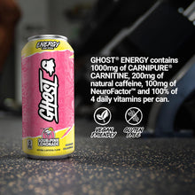 Load image into Gallery viewer, Ghost Energy Drink, Sour Pink Lemonade, 16oz (Pack of 12)
