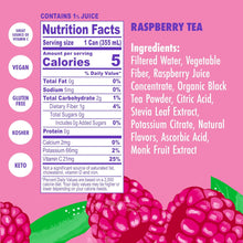 Load image into Gallery viewer, SWOON Sugar Free Iced Tea, Raspberry Tea, 12oz (Pack of 12)