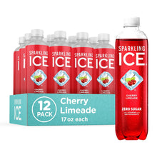 Load image into Gallery viewer, Sparkling Ice Flavored Sparkling Water, Cherry Limeade, 17 oz (Pack of 12)
