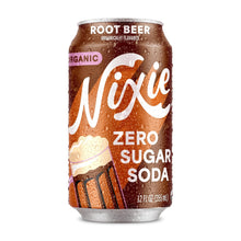 Load image into Gallery viewer, Nixie Organic Zero Sugar Soda, Root Beer, 12oz (Pack of 12)