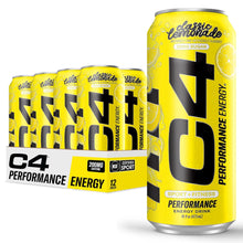 Load image into Gallery viewer, Cellucor C4 Performance Zero Sugar Energy Drink, Classic Lemonade, 16oz (Pack of 12)