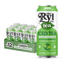 Load image into Gallery viewer, RYL Iced Tea, Green Tea, 16oz (Pack of 12)