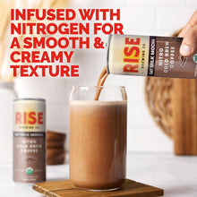 Load image into Gallery viewer, RISE Brewing Co. Nitro Cold Brew Coffee, Mocha Latte, 7 fl. oz. Cans (Pack of 12)