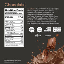 Load image into Gallery viewer, OWYN Pro Elite 100% Plant Powered 32g Protein Shake, Chocolate, 12oz (Pack of 12)