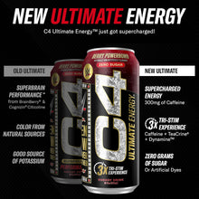 Load image into Gallery viewer, C4 Ultimate Sugar-Free Energy Drink, Berry Powerbomb, 16oz (Pack of 12)