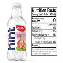 Load image into Gallery viewer, Hint Fruit-Infused Water, Strawberry Kiwi, 16oz (Pack of 12)
