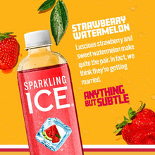 Load image into Gallery viewer, Sparkling Ice Flavored Sparkling Water, Strawberry Watermelon, 17 oz (Pack of 12)