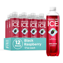 Load image into Gallery viewer, Sparkling Ice Flavored Sparkling Water, Black Raspberry, 17 oz (Pack of 12)