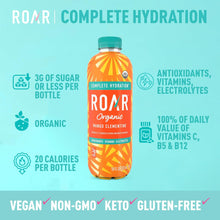 Load image into Gallery viewer, ROAR Complete Hydration Organic Drink, Mango Clementine, 18 oz (Pack of 12)