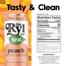 Load image into Gallery viewer, RYL Iced Tea, Peach, 16oz (Pack of 12)