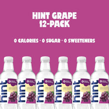 Load image into Gallery viewer, Hint Fruit-Infused Water, Grape, 16oz (Pack of 12)