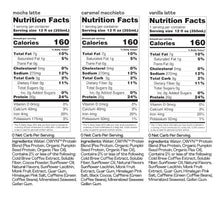 Load image into Gallery viewer, OWYN Non-Dairy Coffee Shake 20g Protein, Double Shot Three Flavor Variety, 12oz (Pack of 12)