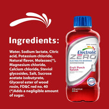 Load image into Gallery viewer, Electrolit ZERO Electrolyte Hydration Beverage, Fruit Punch, 21oz (Pack of 12)