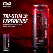 Load image into Gallery viewer, C4 Ultimate Sugar-Free Energy Drink, Cherry Bomb Frost, 16oz (Pack of 12)